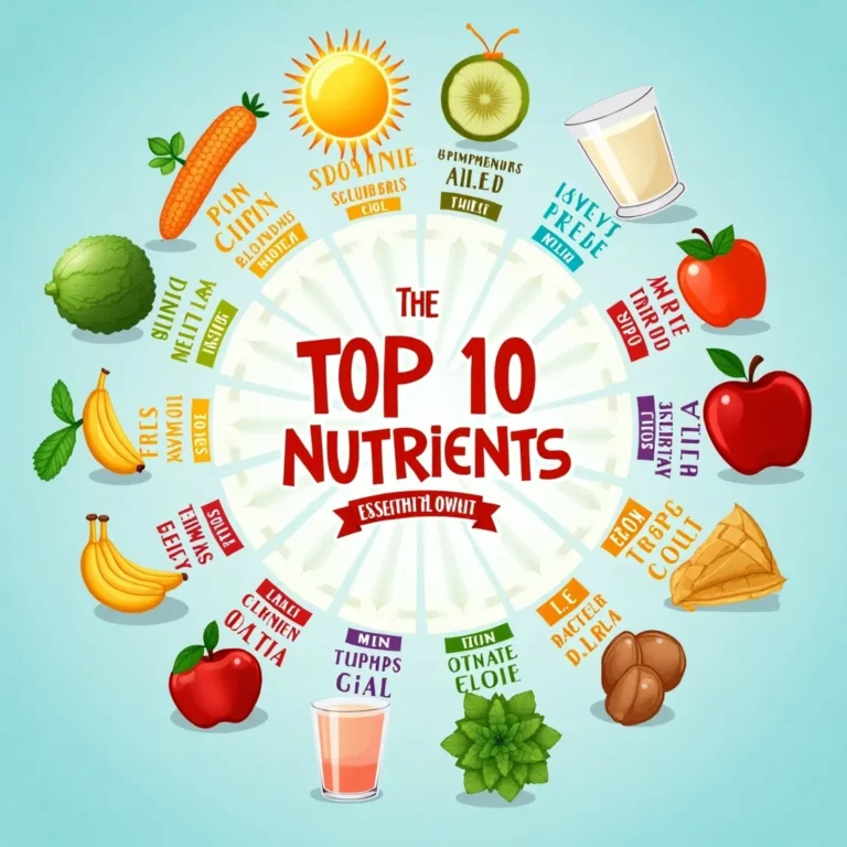 Top 10 essential nutrients your body needs