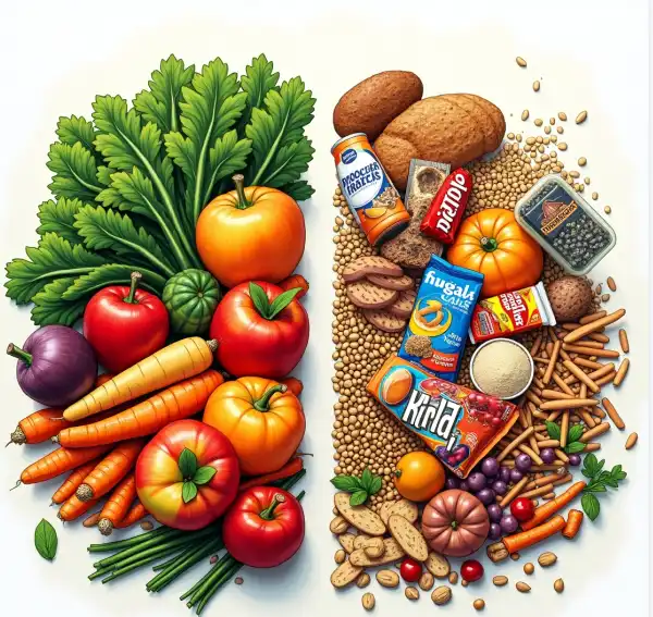 Whole Foods vs. Processed Foods