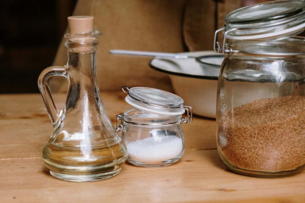 sugar and salt