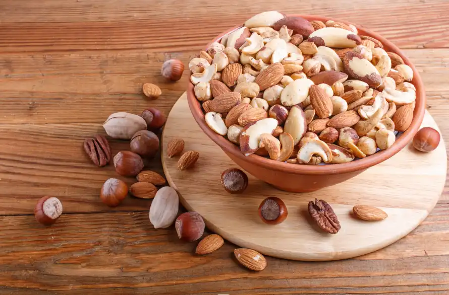 Nuts Crunchy and Satisfying