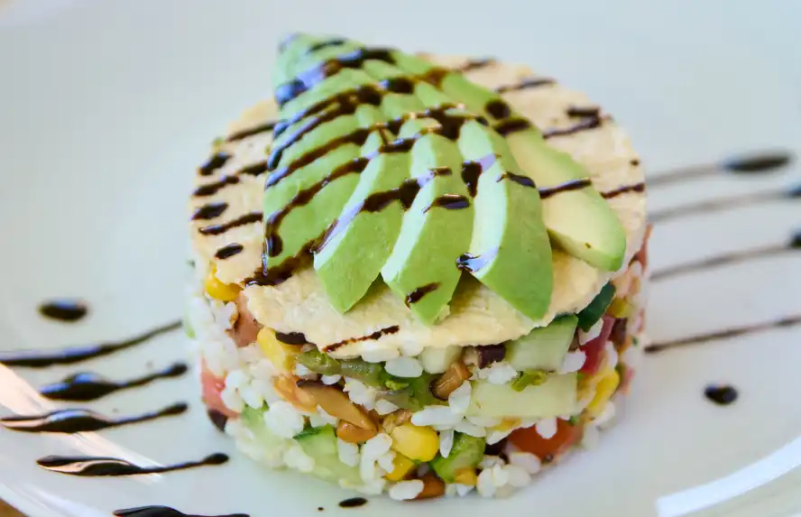 Rice Cakes with Avocado